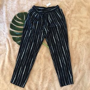Navy Banana Republic Drawstring Pants NWT